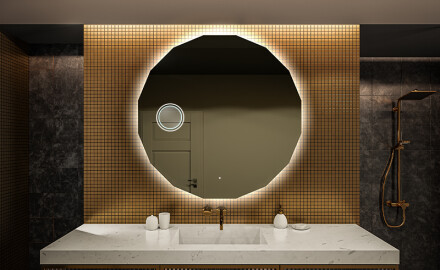 Miroir rond salle de bain - Miroir rond LED - Miroir rond lumineux