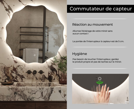 Rond Illumination LED Miroir Sur Mesure Eclairage Salle De Bain L192 #7