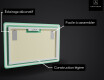 Arrondie Illumination LED Miroir Sur Mesure Eclairage Salle De Bain L67 #3