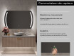 Arrondie Illumination LED Miroir Sur Mesure Eclairage Salle De Bain L67 #6