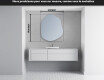 Miroir de salle de bains LED de forme irrégulière E221 #4