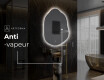 Miroir de salle de bains LED de forme irrégulière E221 #9