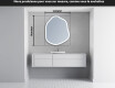 Miroir de salle de bains LED de forme irrégulière E222 #5