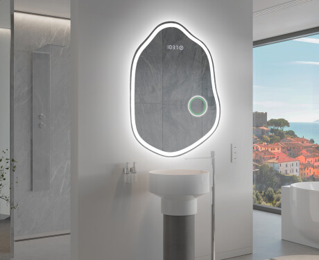 Miroir de salle de bains LED de forme irrégulière E222 #10