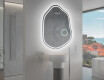 Miroir de salle de bains LED de forme irrégulière E223 #10