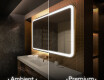 Arrondie Illumination LED Miroir Sur Mesure Eclairage Salle De Bain L141