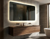 Arrondie Illumination LED Miroir Sur Mesure Eclairage Salle De Bain L142