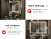 Arrondie Illumination LED Miroir Sur Mesure Eclairage Salle De Bain L143 #5
