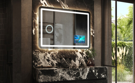 Vertical Illumination LED Miroir Sur Mesure Eclairage Salle De Bain L74 -  Artforma