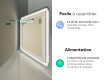 Arrondie Illumination LED Miroir Sur Mesure Eclairage Salle De Bain L144 #10