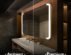 Arrondie Illumination LED Miroir Sur Mesure Eclairage Salle De Bain L144 #1