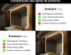 Arrondie Illumination LED Miroir Sur Mesure Eclairage Salle De Bain L144 #2