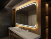 Arrondie Illumination LED Miroir Sur Mesure Eclairage Salle De Bain L145