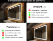 Arrondie Illumination LED Miroir Sur Mesure Eclairage Salle De Bain L147 #2