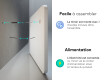 Arrondie Illumination LED Miroir Sur Mesure Eclairage Salle De Bain L147 #11