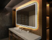 Arrondie Illumination LED Miroir Sur Mesure Eclairage Salle De Bain L148