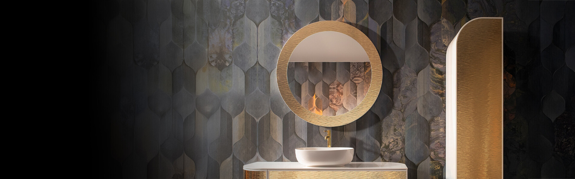 Miroirs avec cadre en métal
