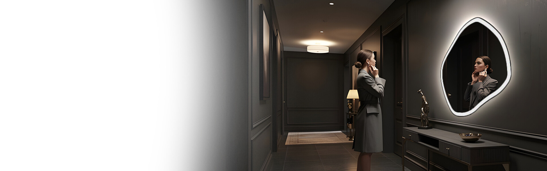 Miroirs LED irréguliers