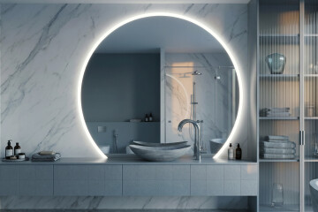 Miroirs en demi-cercle